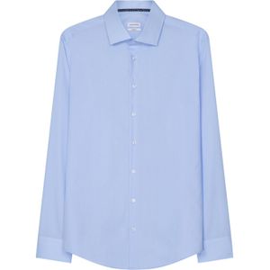 Seidensticker - Shaped Fit Overhemd - Lichtblauw - 100% Katoen
