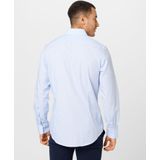 Seidensticker - Blauw Gestreept Overhemd - 100% Katoen - Kent Kraag - Lange Mouwen