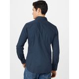 Seidensticker - Heren Overhemd - Donkerblauw - Slim Fit - Strijkvrij