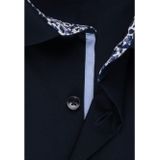 Seidensticker - Blauw Effen Overhemd - 100% Katoen - Kent Kraag - Lange Mouwen