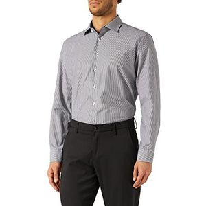 Seidensticker Mannen Business Hemd Shirt, zwart, 36