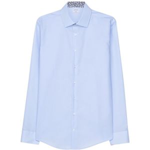 Seidensticker - X-Slim Fit Overhemd - Blauw - Poplin - Strijkvrij