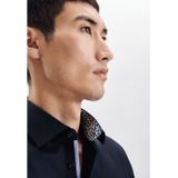 Seidensticker x-slim fit overhemd, popeline, blauw