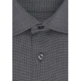 Seidensticker - Grijs Effen Overhemd - 100% Katoen - Kent Kraag - Lange Mouwen