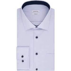 Seidensticker - Regular Fit Shirt - Lichtblauw - 100% Katoen