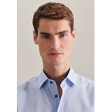 Seidensticker - Herenhemd - Lichtblauw - Katoen - Strijkvrij