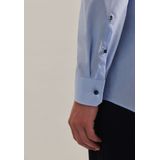 Seidensticker - Herenhemd - Lichtblauw - Katoen - Strijkvrij