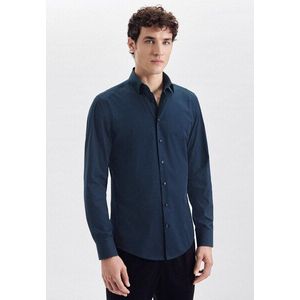 Seidensticker - Extra Slim Fit - Overhemd - Wit - Poplin - Lange Mouwen