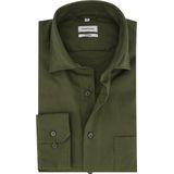 Seidensticker - 253080 - Heren Hemd - Donkergroen - Shaped Pasvorm