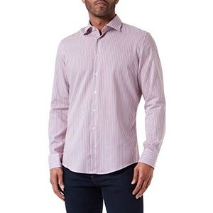 Seidensticker Men's Slim Fit shirt met lange mouwen, rood, 37, rood