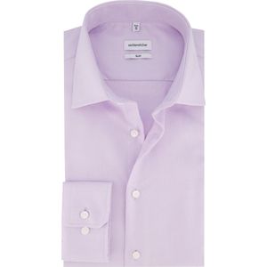 Seidensticker Slim Fit Overhemd Paars