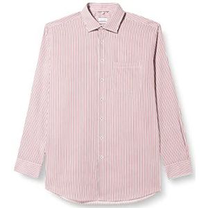 Seidensticker Men's Regular Fit shirt met lange mouwen, rood, 40, rood, 40