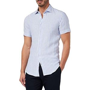 Seidensticker Men's Slim Fit Shirt met korte mouwen, lichtblauw, 44, lichtblauw, 44