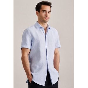 Seidensticker Men's Slim Fit Shirt met korte mouwen, lichtblauw, 38, lichtblauw, 38