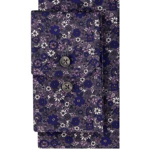 Seidensticker - Shaped Overhemd - Donkerblauw - Katoen