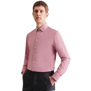 Seidensticker Herenoverhemd met lange mouwen, slim fit, rood, 36