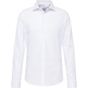 Seidensticker - Slim Fit - Shirt - Wit - Lange Mouwen