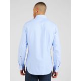 Seidensticker - Herenoverhemd - Lichtblauw - Katoen - Slimfit