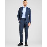 Seidensticker - Herenoverhemd - Lichtblauw - Katoen - Slimfit