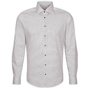 Seidensticker Heren Shaped Fit Shirt met lange mouwen, lichtgrijs, 44