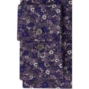 Seidensticker - Overhemd - Grijs - Lange Mouw - 100% Katoen - Poplin