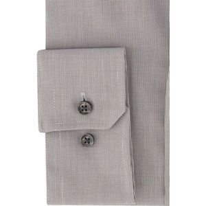 Seidensticker - Business Overhemd - Grijs - Katoen - Regular Fit