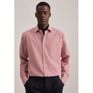 Seidensticker Chemise à manches longues pour homme Coupe droite, Orange, 44