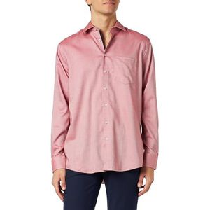 Seidensticker Herenoverhemd - regular fit - gemakkelijk te strijken - Kent-kraag - lange mouwen - 100% katoen, oranje, 41