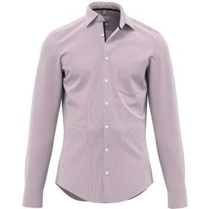 Seidensticker Herenoverhemd met lange mouwen, extra slim fit, donkerrood, 38