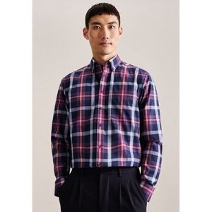 Seidensticker - Overhemd - Lila - 100% Katoen - Regular Fit