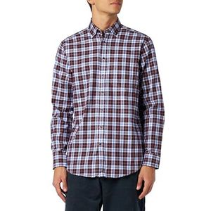 Seidensticker Herenhemd met lange mouwen, regular fit, donkerrood, 41