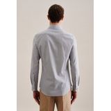 Seidensticker Zakelijk overhemd voor heren, slim fit, zacht, kent-kraag, lange mouwen, 100% katoen, zand, 36