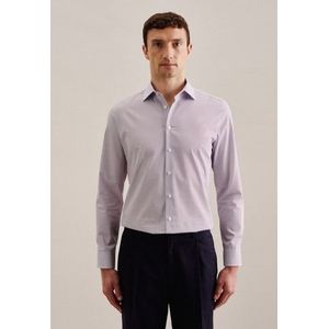 Seidensticker Zakelijk overhemd voor heren, slim fit, zacht, kent-kraag, lange mouwen, 100% katoen, rood, 42