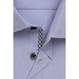 Seidensticker - Slim Overhemd - Blauw - Strijkvrij - 100% Katoen