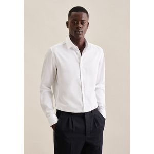 SEIDENSTICKER - Zakelijk Overhemd - Wit - Slim Fit - Lange Mouw