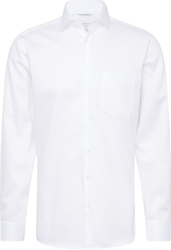 Seidensticker - Businessoverhemd - Zwarte Roos - Regular Kentkraag - Uni