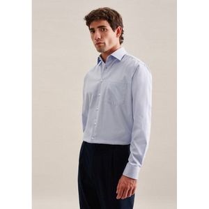 Seidensticker - Businessoverhemd - Zwarte Roos - Uni - Regular Kentkraag