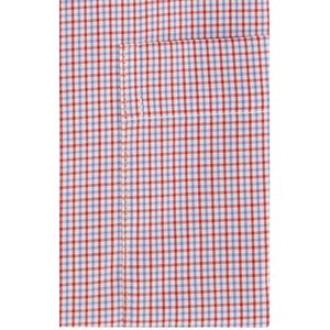 Seidensticker - Regular - Overhemd - Rood - Geruit - Katoen