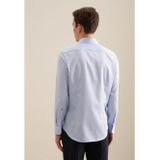 Overhemden - Blauw - 100% Katoen - Slim Fit met Kentkraag