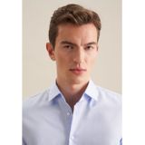 Overhemden - Blauw - 100% Katoen - Slim Fit met Kentkraag