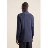 Seidensticker - Zakelijk Herenhemd - Blauw - Slim Fit - Lange Mouwen - 100% Katoen