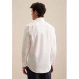 Overhemden - Wit - 100% Katoen - Regular Kentkraag