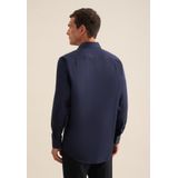 Seidensticker - Zakelijk Overhemd - Blauw - 100% Katoen - Regular Fit