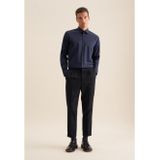 Seidensticker - Zakelijk Overhemd - Blauw - 100% Katoen - Regular Fit