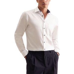 Seidensticker - Regular - Overhemd - Wit - 100% Katoen