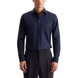 Seidensticker Overhemd donkerblauw, Effen