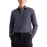 Seidensticker Overhemd donkerblauw, Bedrukt