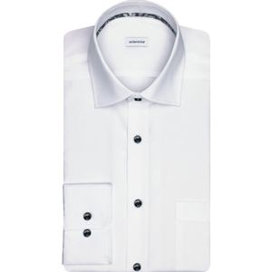 Seidensticker - Regular Overhemd - Wit - 100% Katoen - Lange Mouwen