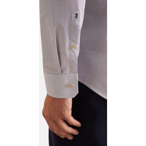 Seidensticker - Slim Fit - Langarm Hemd - Blauw - Katoen