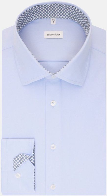Seidensticker Overhemd lichtblauw, Effen